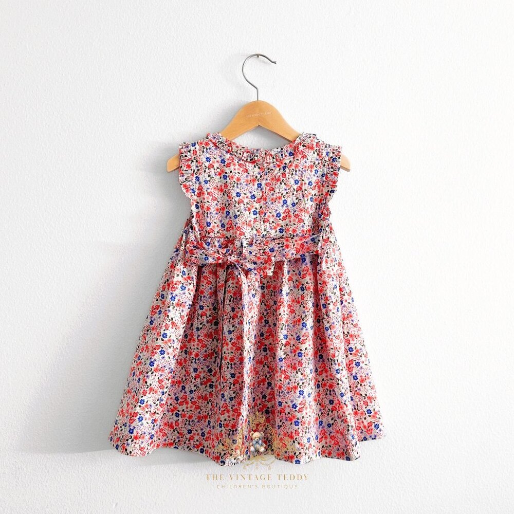 NWT Lovely Girls Smocked Embroidered Dress Boutique Special Occassion Formal 36M - Picture 2 of 5